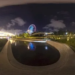 By the creek at night