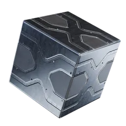 Metallic panel plate