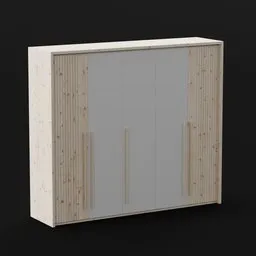 Rustic Wooden Wardrobe