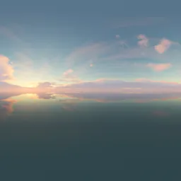 Pink Cloudy Sunset Sky