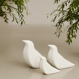 Cute Sparrow Decorative Sculpture