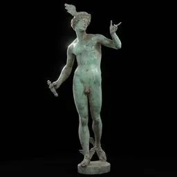 statue of Vs Mercury