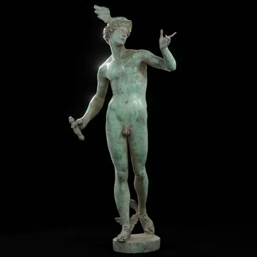 statue of Vs Mercury