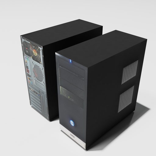 Old computer 02 | FREE Desktops models | BlenderKit
