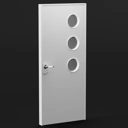 Triple Circle Window Door