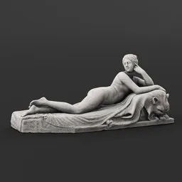 Canova naiad statue