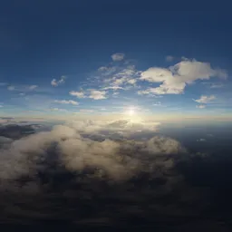 Aerial Landscape Clouds Sunset