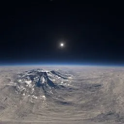Sci-fi Planet Landscape Sunny