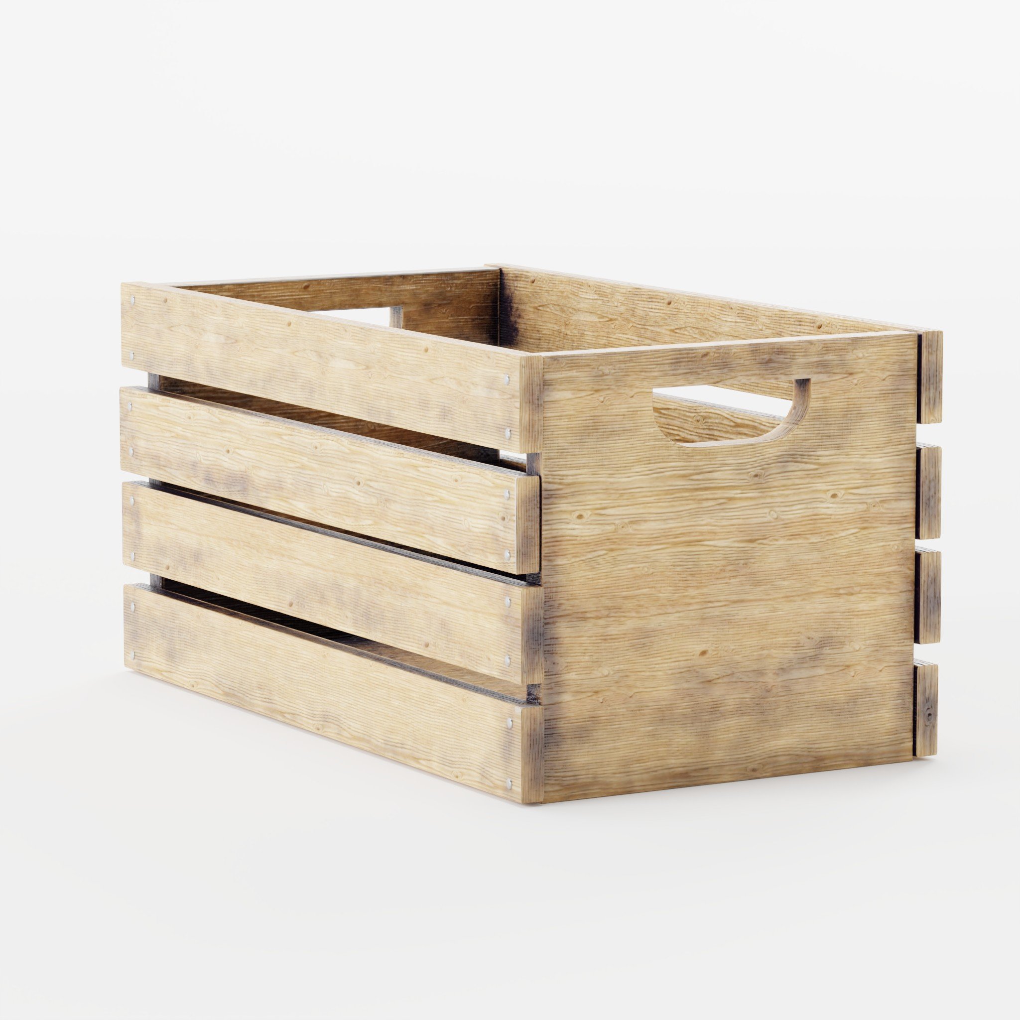 Dirty Cedar White Wood Container | FREE 3D Miscellaneous models ...