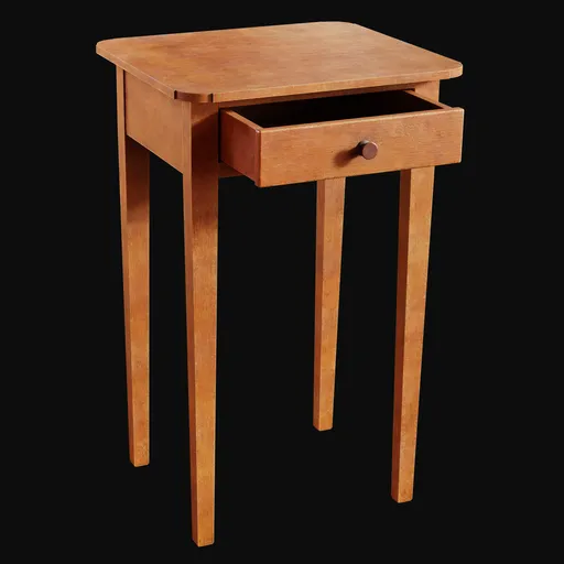 1800s Federal Style Side Table Plain