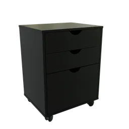 Drawer with casters