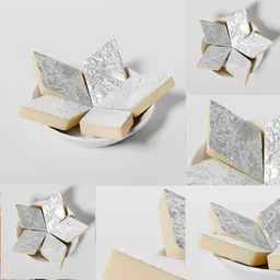 Kaju katli plate sweets