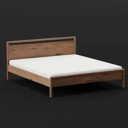 Modern Wooden Bed