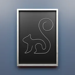 Silver Squirrel Frame Picture Frame