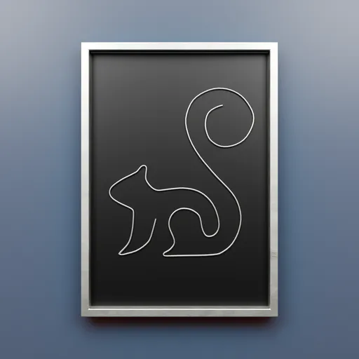 Silver Squirrel Frame Picture Frame