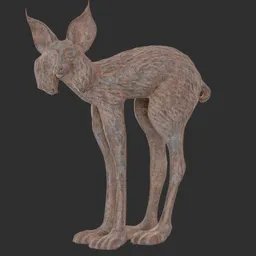Lynx rust statue