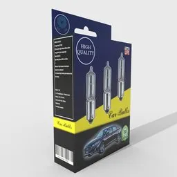 Car Bulbs Packaging Box