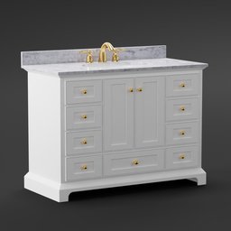 Bathroom sink vanity marble cabinet furniture