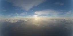 Aerial Sunset over Clouds