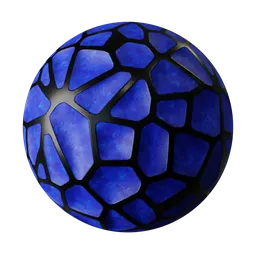 High-resolution PBR dirty blue wall material, ideal for realistic 3D interior design texturing in Blender.