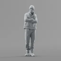 Lowpoly Male Standing