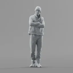 Lowpoly Male Standing