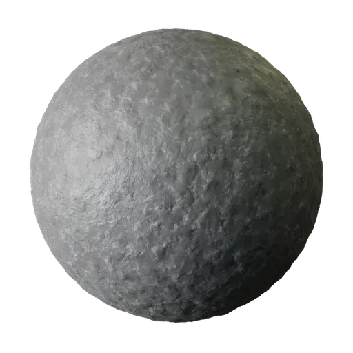 High-detail gray Procedural Lumpy Clay PBR texture for realistic 3D modeling in Blender and other software.