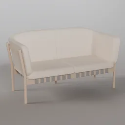 Dowel Two-seater sofa W0