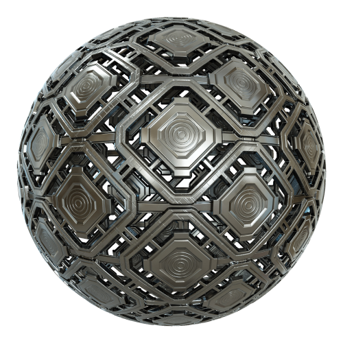 BlenderKit: Download the FREE Metal Pattern material