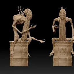 Amygdala Unsliced Statue