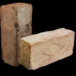 Stamped Red Clay Brick