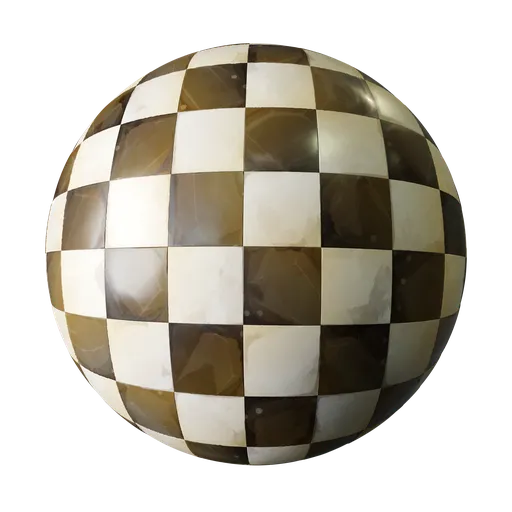 Stylized Ceramic Tiling Floor