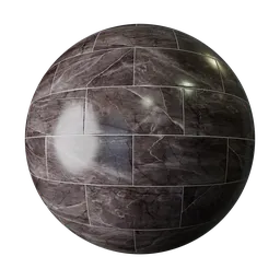 High-quality PBR seamless tile material for 3D rendering in Blender, suitable for floor and wall texturing.