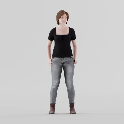 Casual Girl Standing