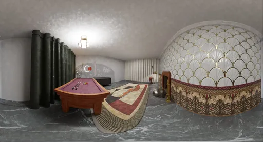 Modern Artistic Game Lounge Interior