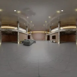 Modern Interior Atrium Warm