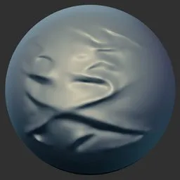 ER_Fabric Brush Wavy Draped Line