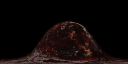 Red Planet Closeup with rings 3, 16k