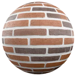 Painted Brick Wall White Mortar