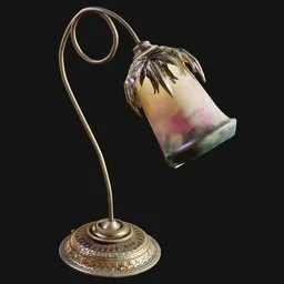 Delicate Art Nouveau Table Lamp
