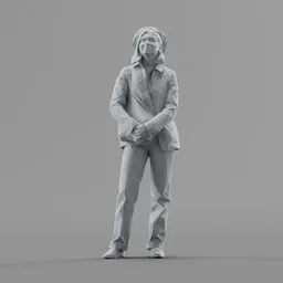 Lowpoly Female Standing