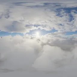 Aerial Cloudscape and Mountains