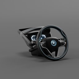 BMW i8 2015 steering wheel
