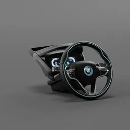 BMW i8 2015 steering wheel