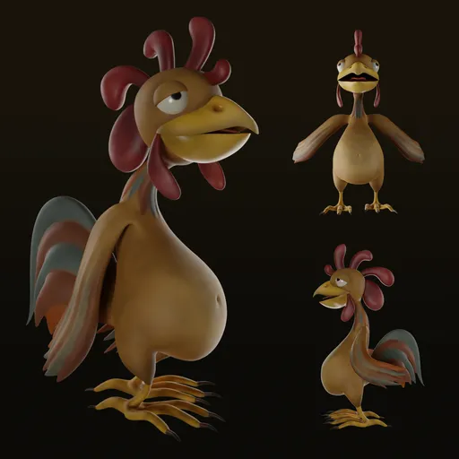 Hippie rooster
