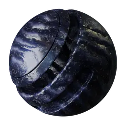 Realistic Blueberry PBR material with variable ripeness shades and adjustable texture features for 3D Blender use.