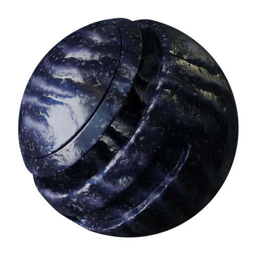 Realistic Blueberry PBR material with variable ripeness shades and adjustable texture features for 3D Blender use.