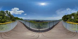 Daytime mountain corridor