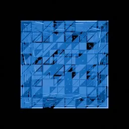 Geo node cube abstract pythone based