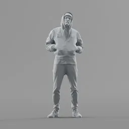 Lowpoly Male Standing